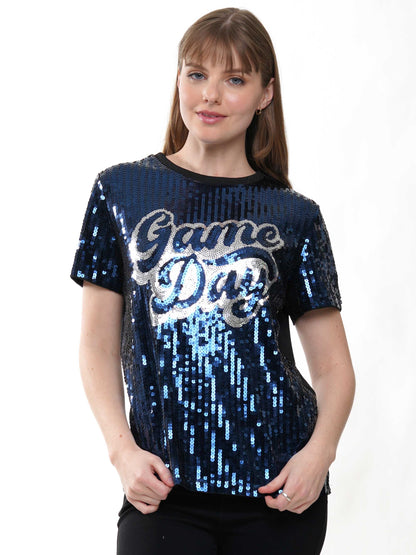 Gameday Sequin Top