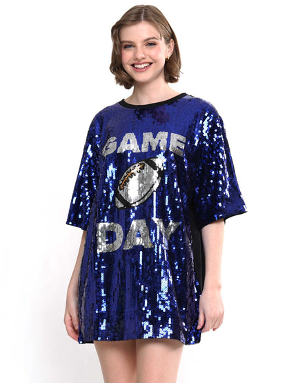 Gameday Football Sequin Dress