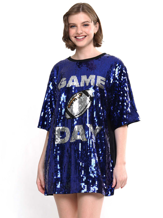 Gameday Football Sequin Dress
