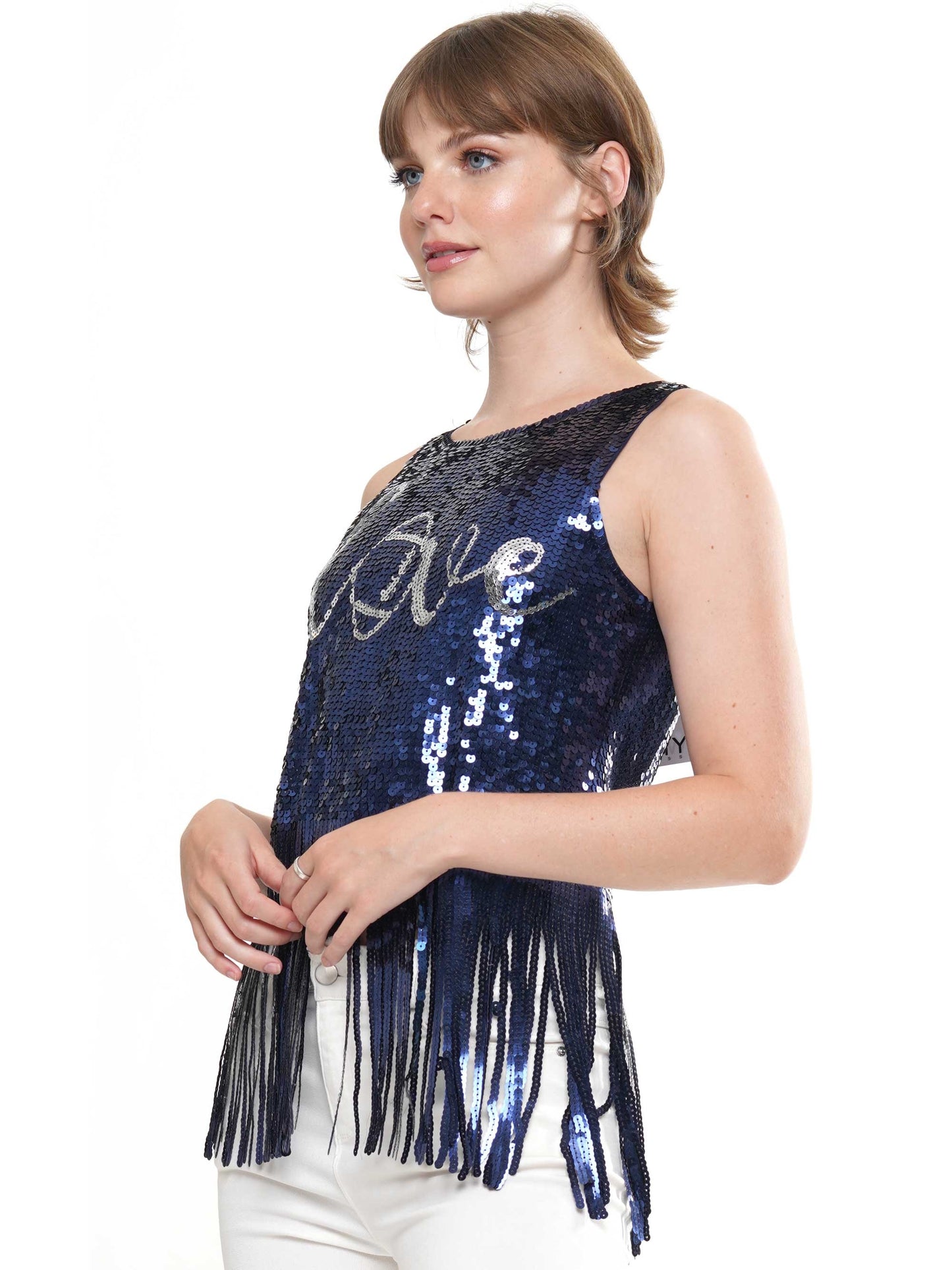 Fringe jersey Love gameday top