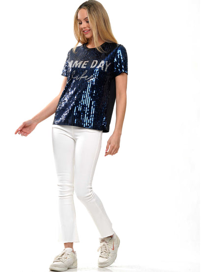 Gameday Vibes Sequin Top