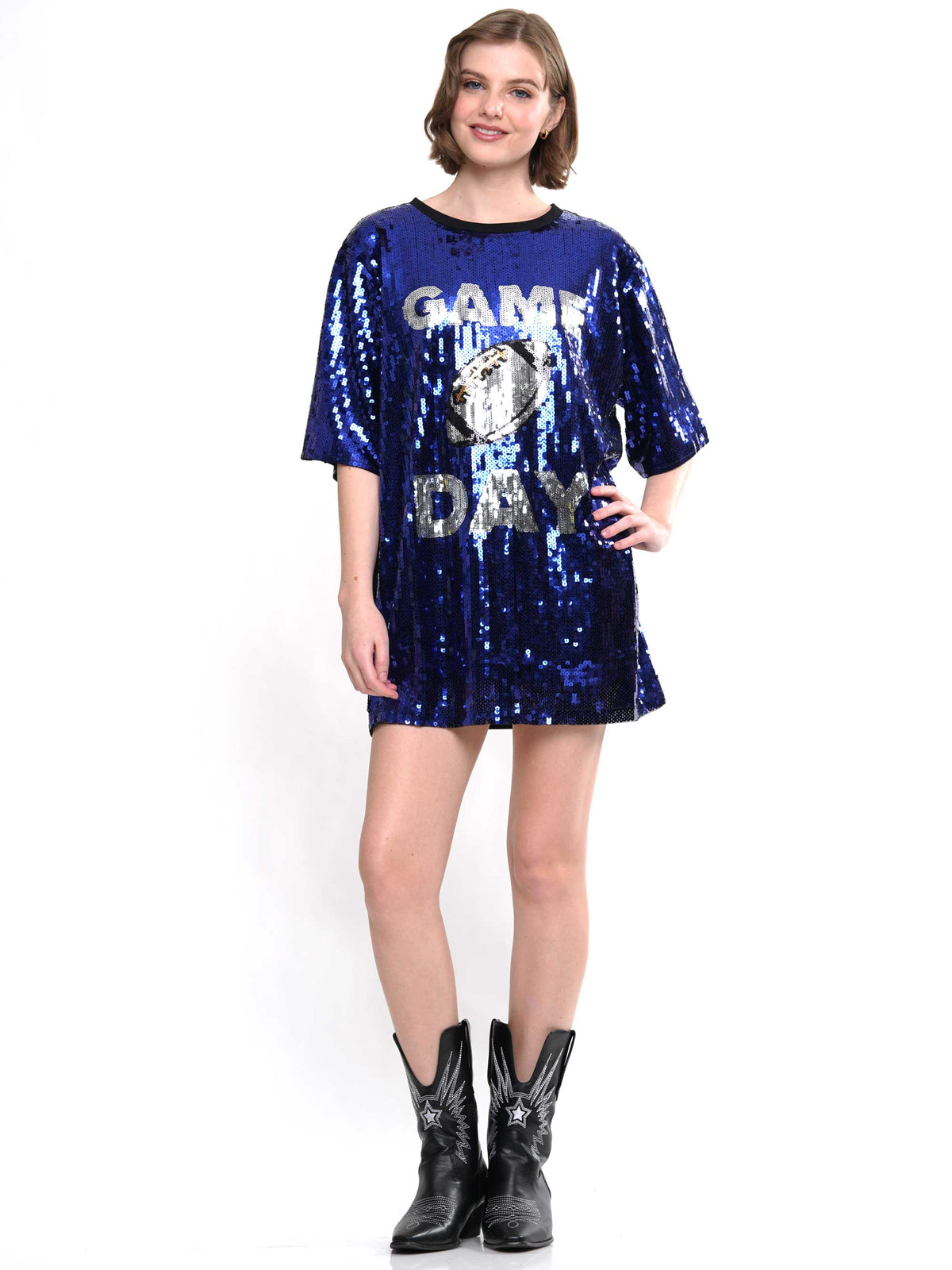 Gameday Football Sequin Dress