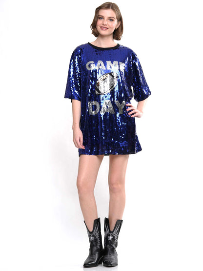 Gameday Football Sequin Dress