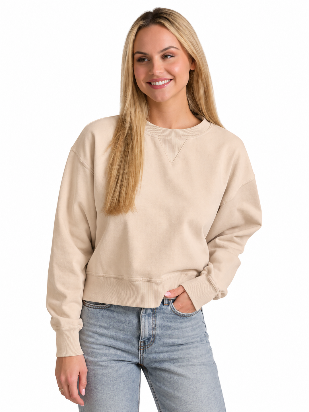 Salt Air Washed Cropped Sweatshirt
