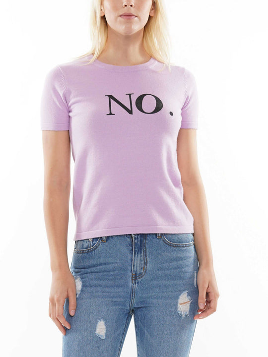 NO. Graphic Print knit top