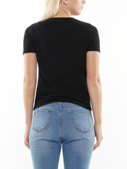 Bye. Graphic Print knit top