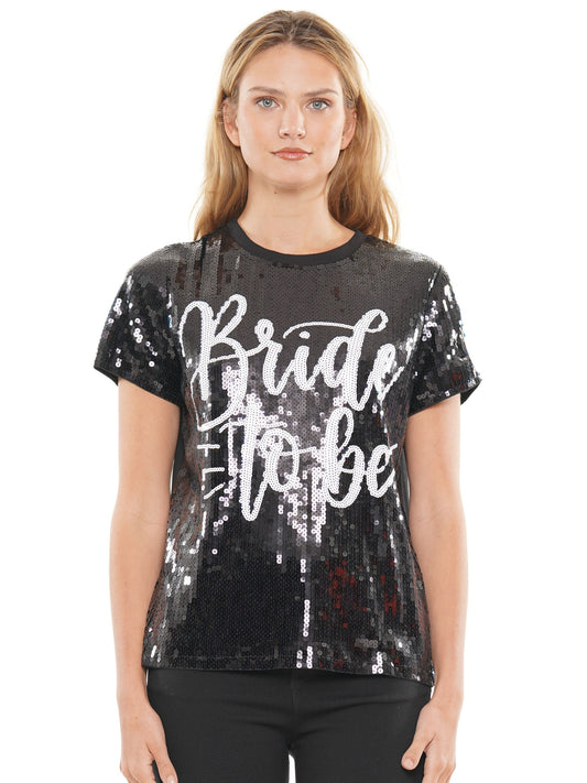 Bride to be sequin top
