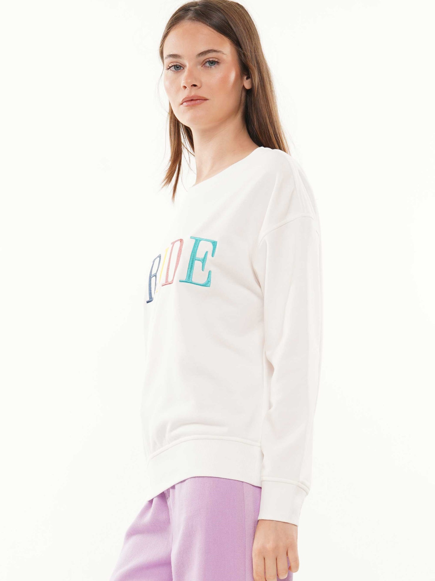 Rainbow embossed Bride hoodie