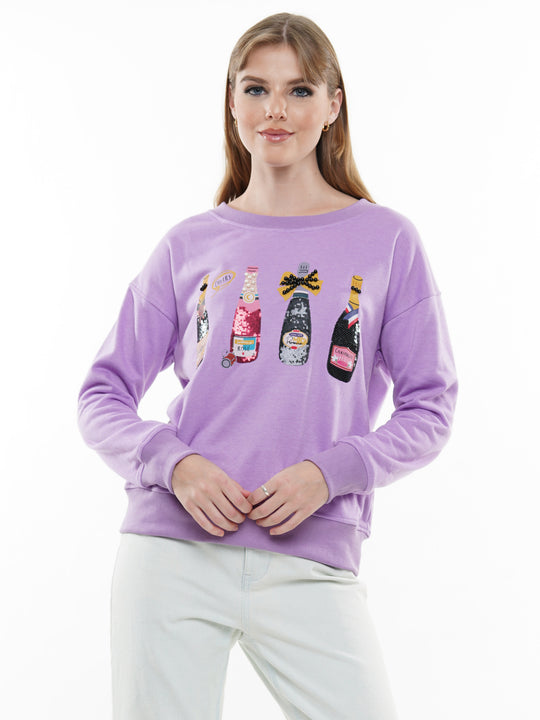 3D Embellished Cheers Sweatshirt