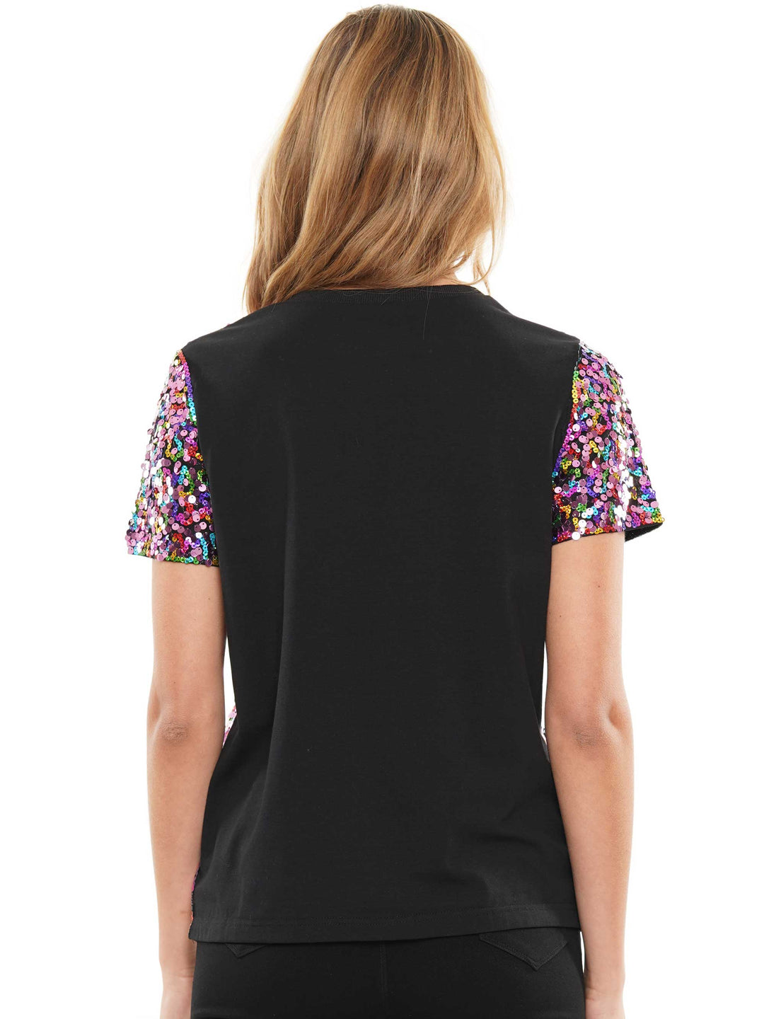 its my birthday colorful sequin top