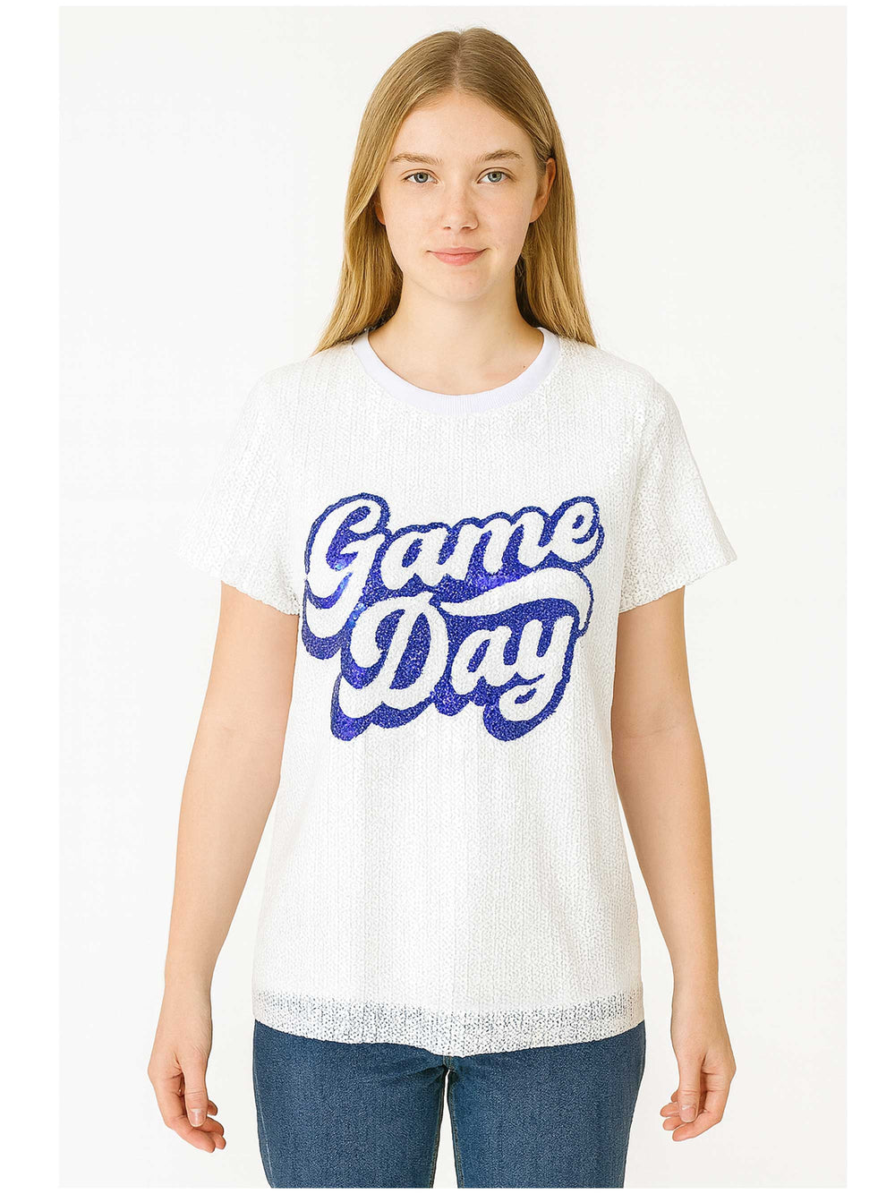 Gameday Sequin Top