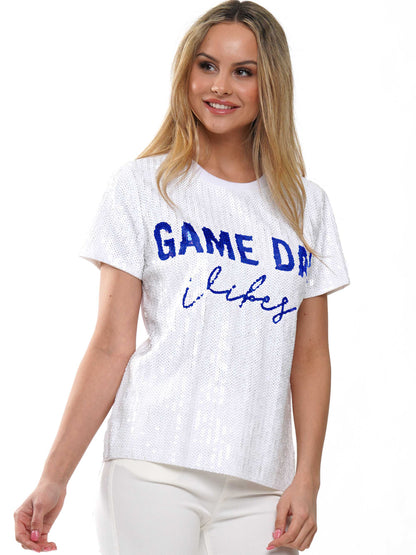 Gameday Vibes sequin top
