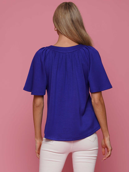 Soft V-Neck Short Sleeve