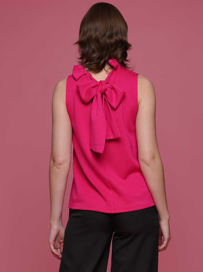 Sleeveless Ruffled Neck