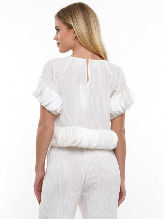 3D Circle Embellished Top