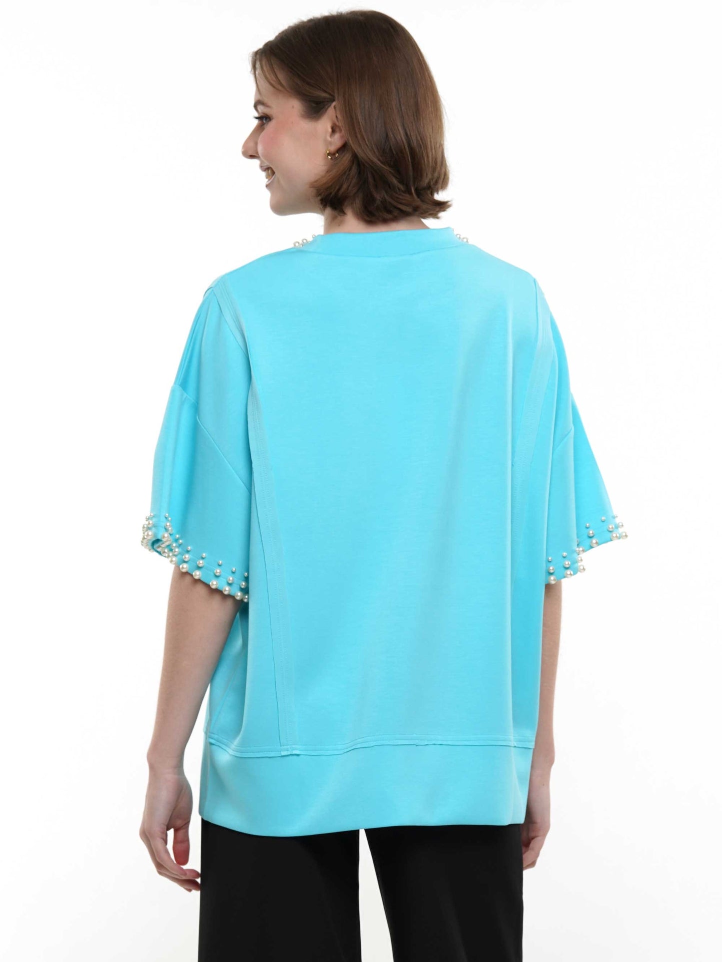 Pearl and Two Slit Top