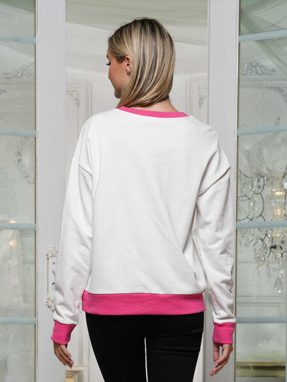 Candy Canes And Sequin Bows Long Sleeve