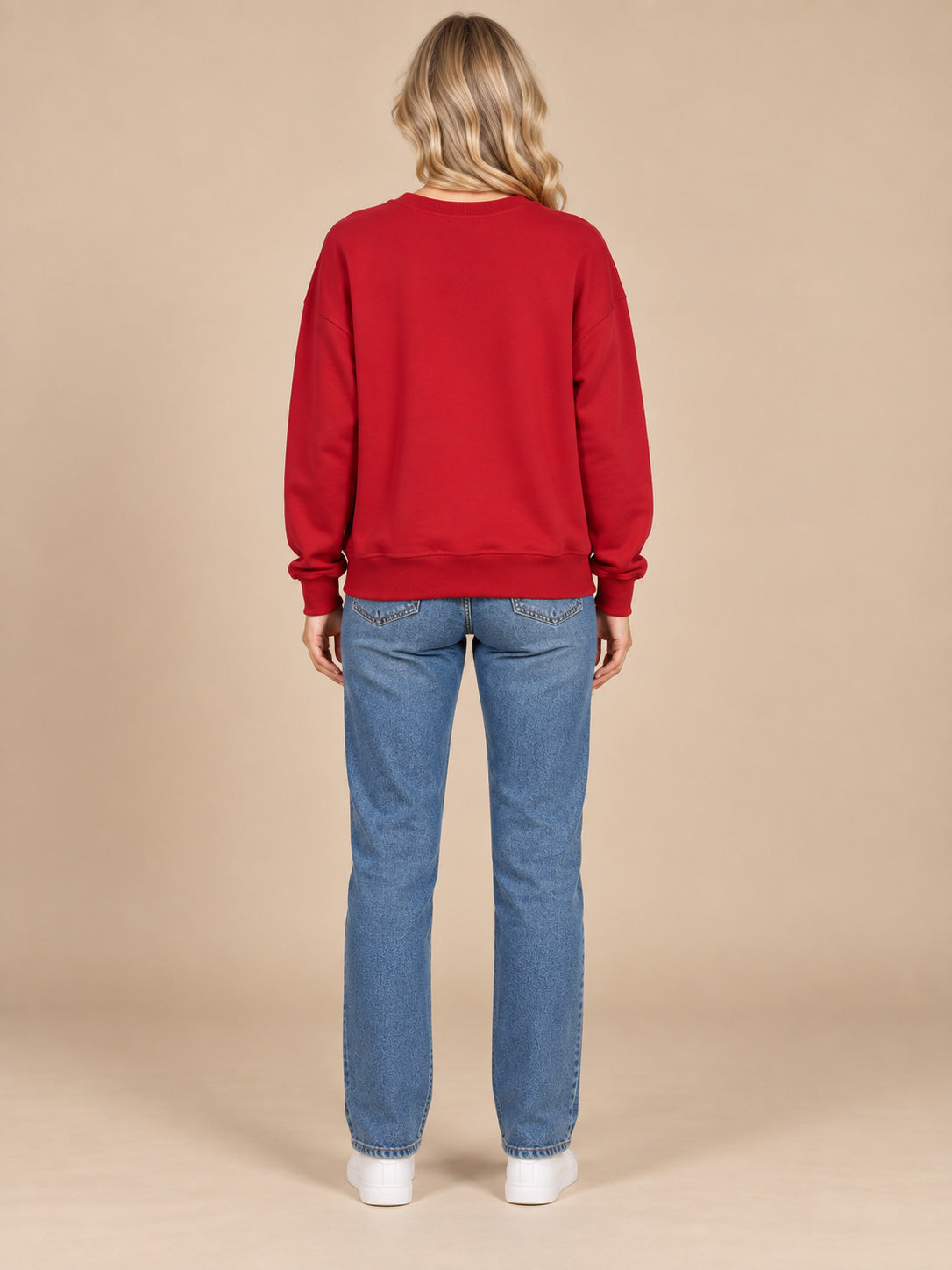 Santa Face Rhinestone Crewneck