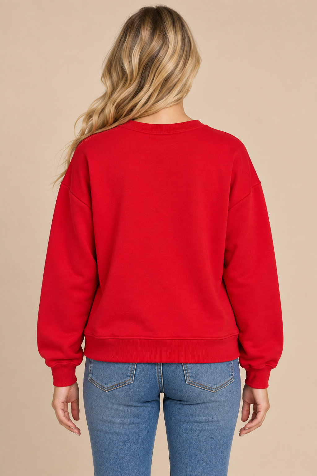 Christmas Lights Rhinestone Bow Crewneck
