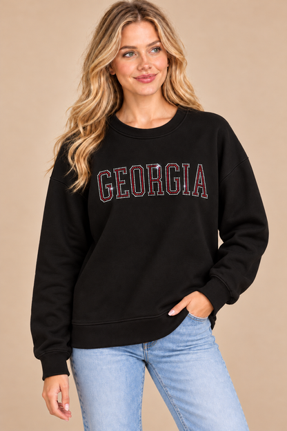 Georgia Rhinestone Crewneck