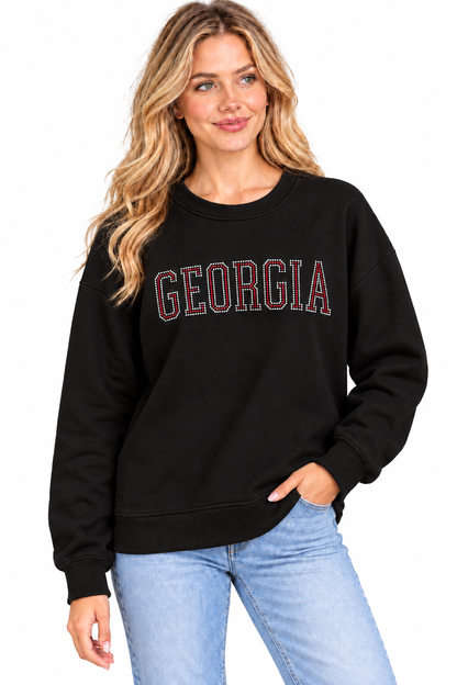 Georgia Rhinestone Crewneck