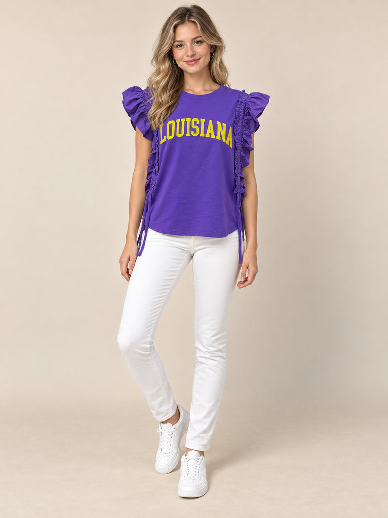 Louisiana Ruffle Top