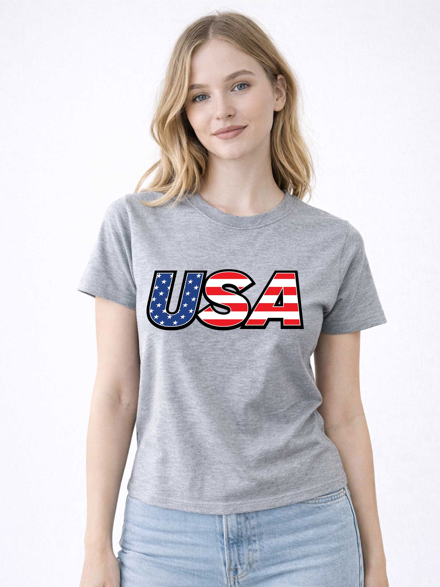 USA Graphic Fitted Tee