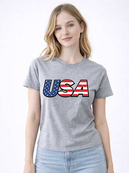 USA Graphic Fitted Tee