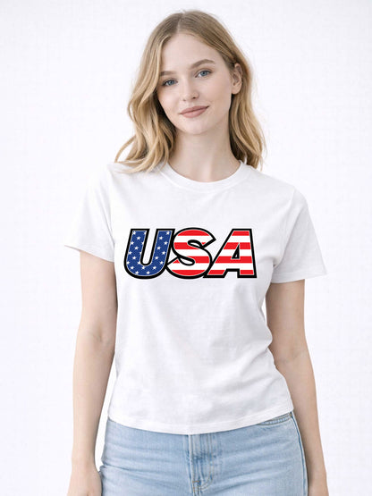 USA Graphic Fitted Tee