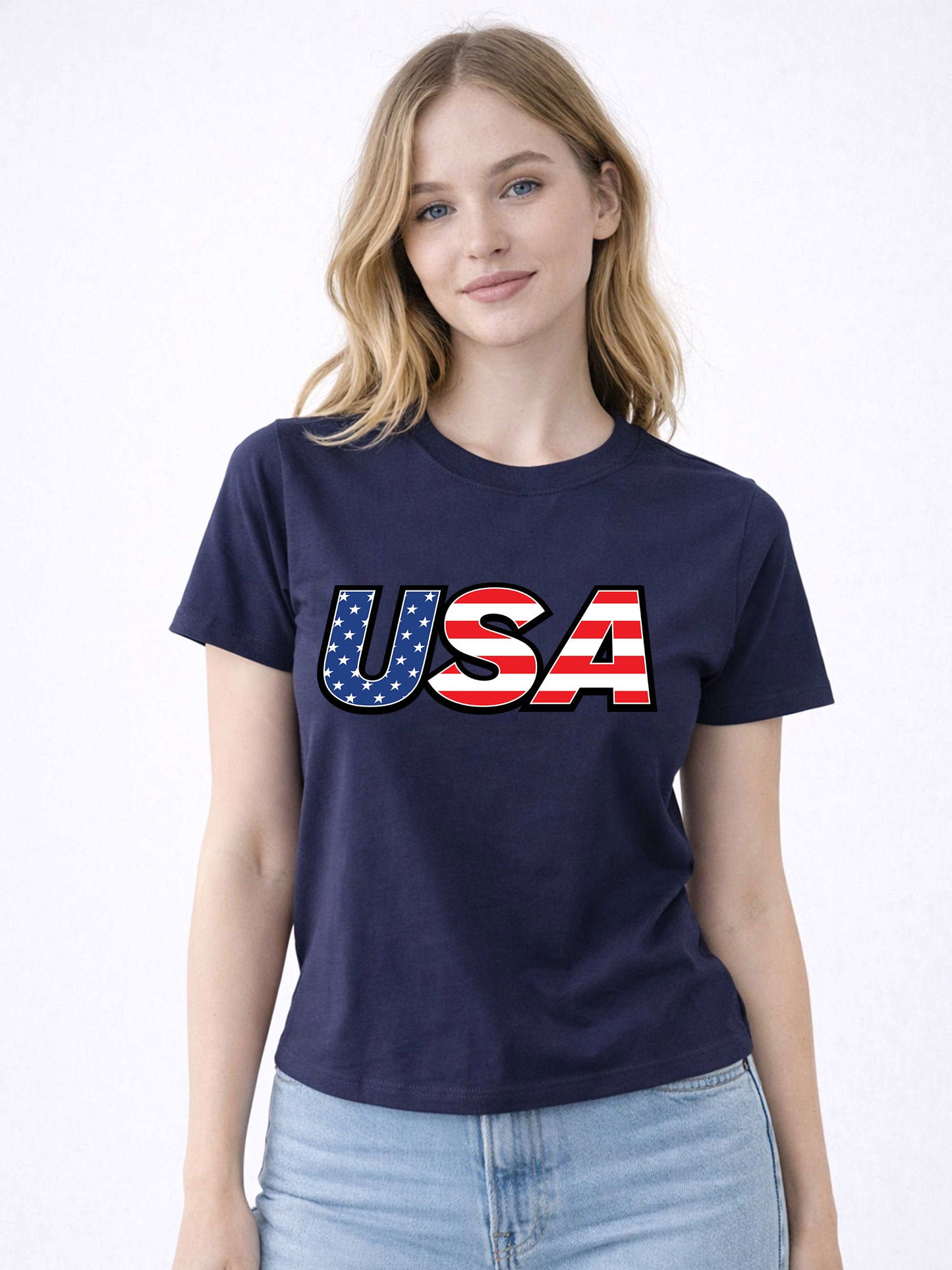 USA Graphic Fitted Tee