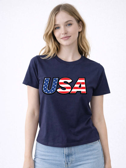 USA Graphic Fitted Tee