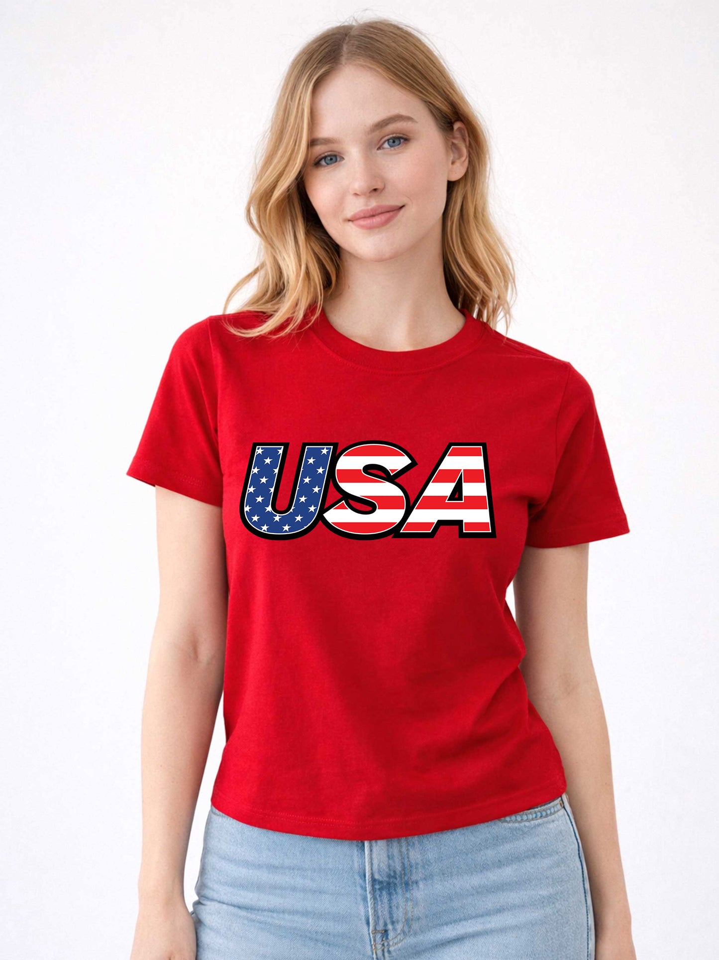 USA Graphic Fitted Tee