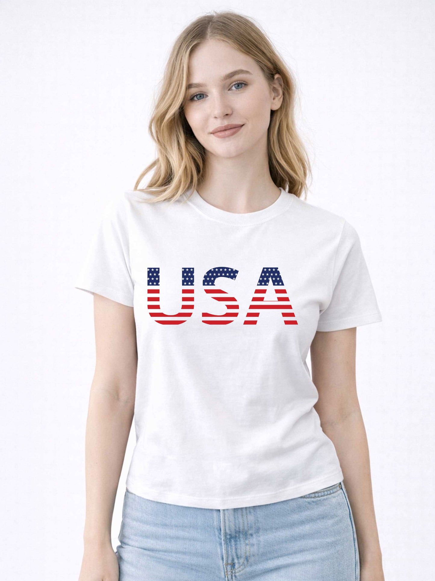 USA Graphic Fitted Tee