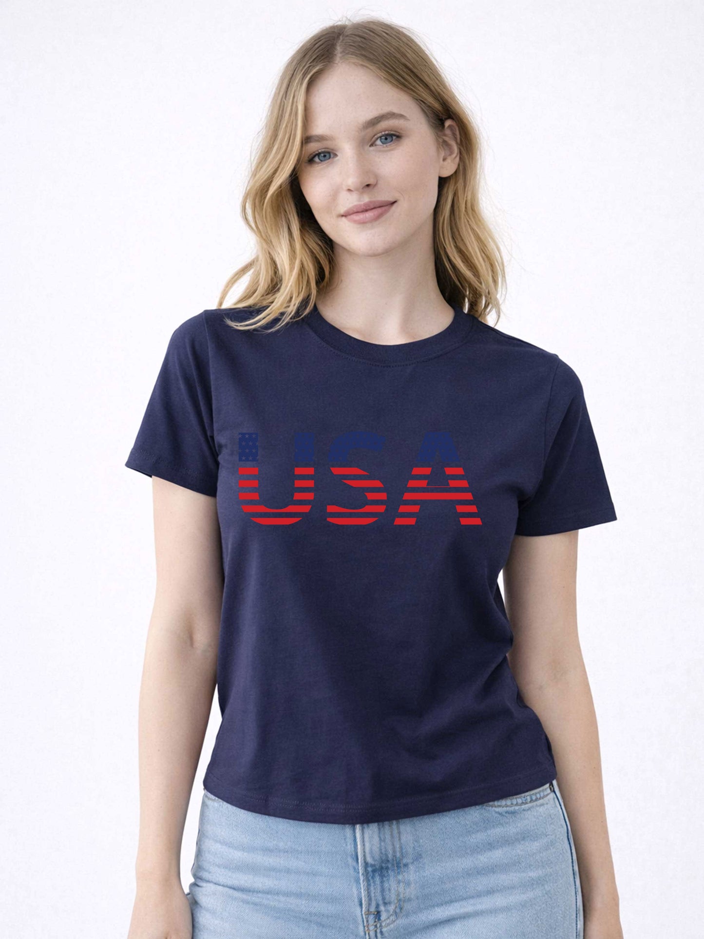 USA Graphic Fitted Tee