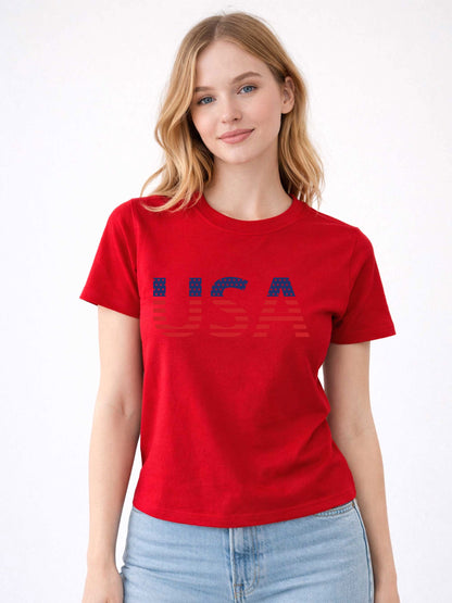 USA Graphic Fitted Tee