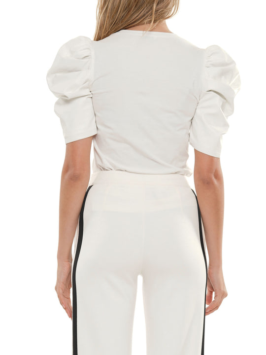 Short Puff Sleeve Top