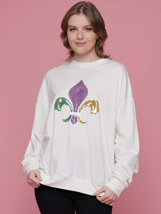 Fluer de lis long sleeve t-shirt