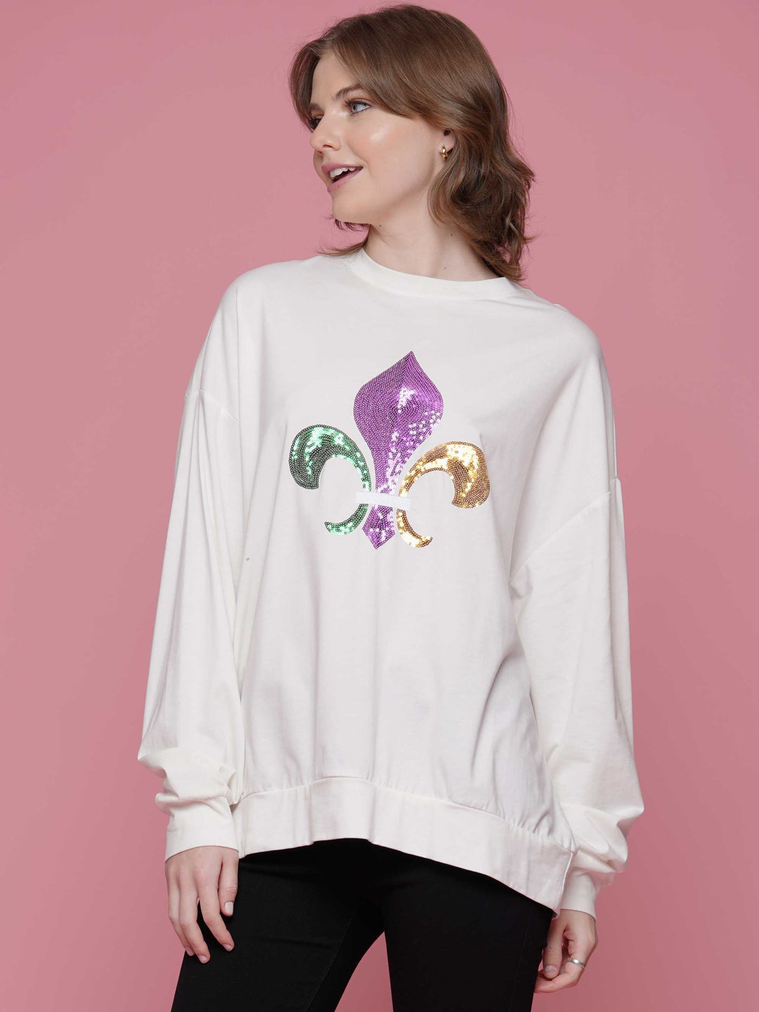 Fluer de lis long sleeve t-shirt
