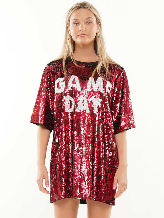 Game day sequin dress