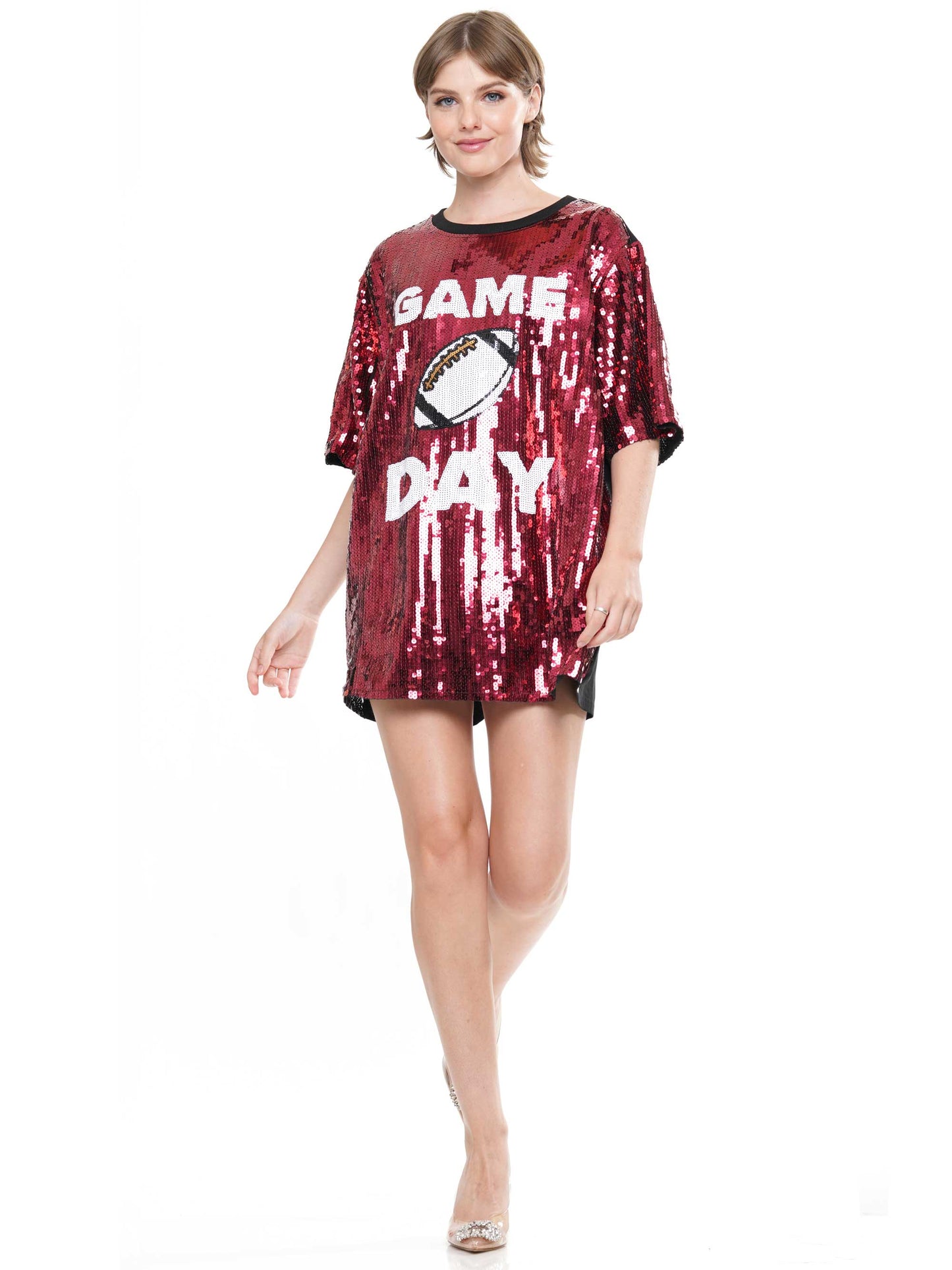 Gameday football sequin dress