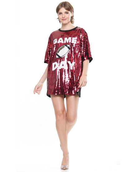 Gameday Football Sequin Dress