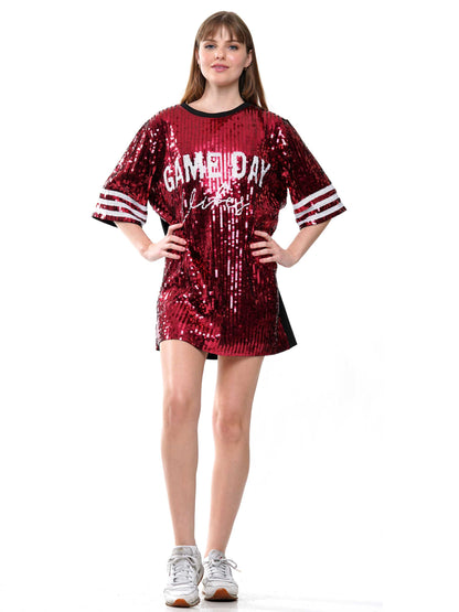 Gameday Vibes Sequin Dress