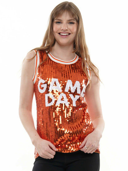Gameday Sleeveless Sequin Jersey