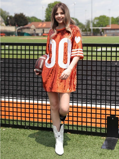 Double Zero Sequin Dress