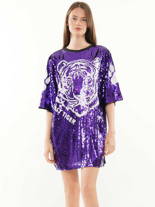 Tiger sequin dress