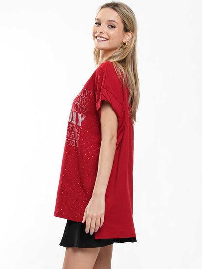 Polka Dot Game Day Top