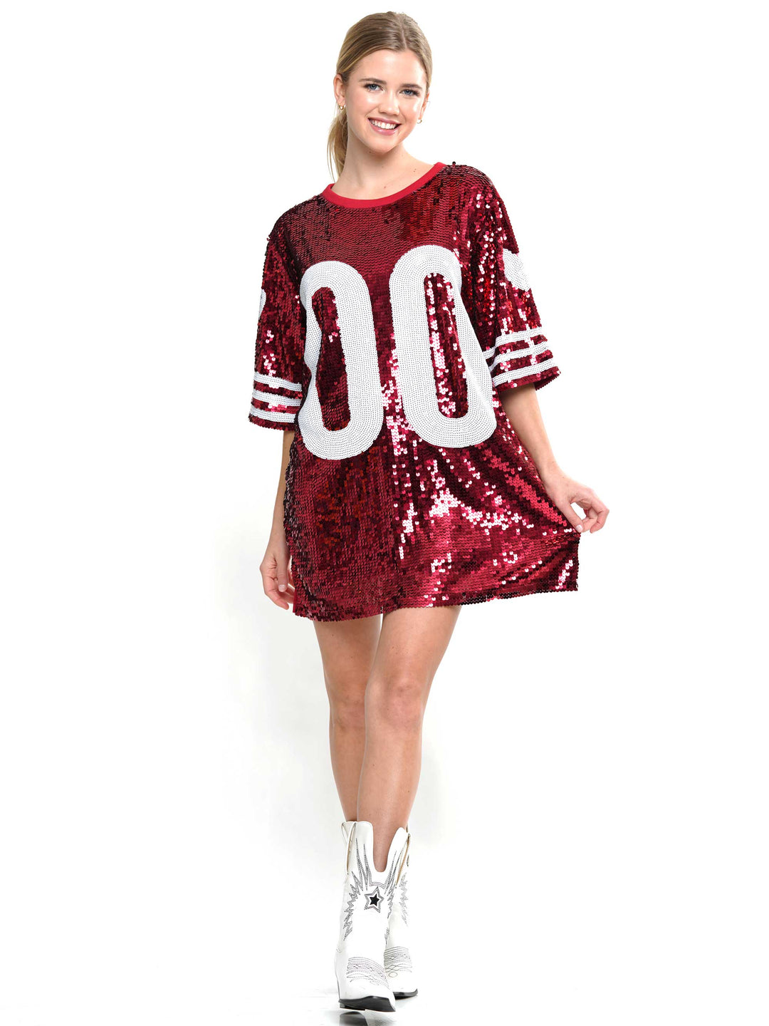 Double zero sequin dress