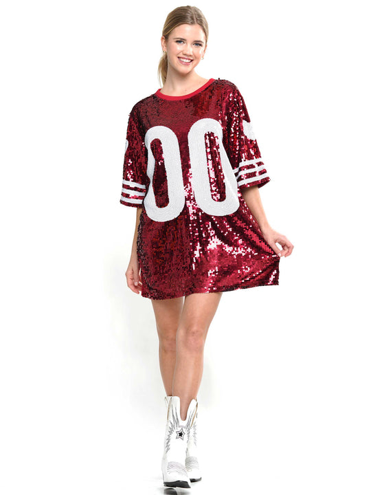 Double zero sequin dress