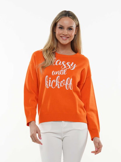 Classy until KICK OFF Sweater