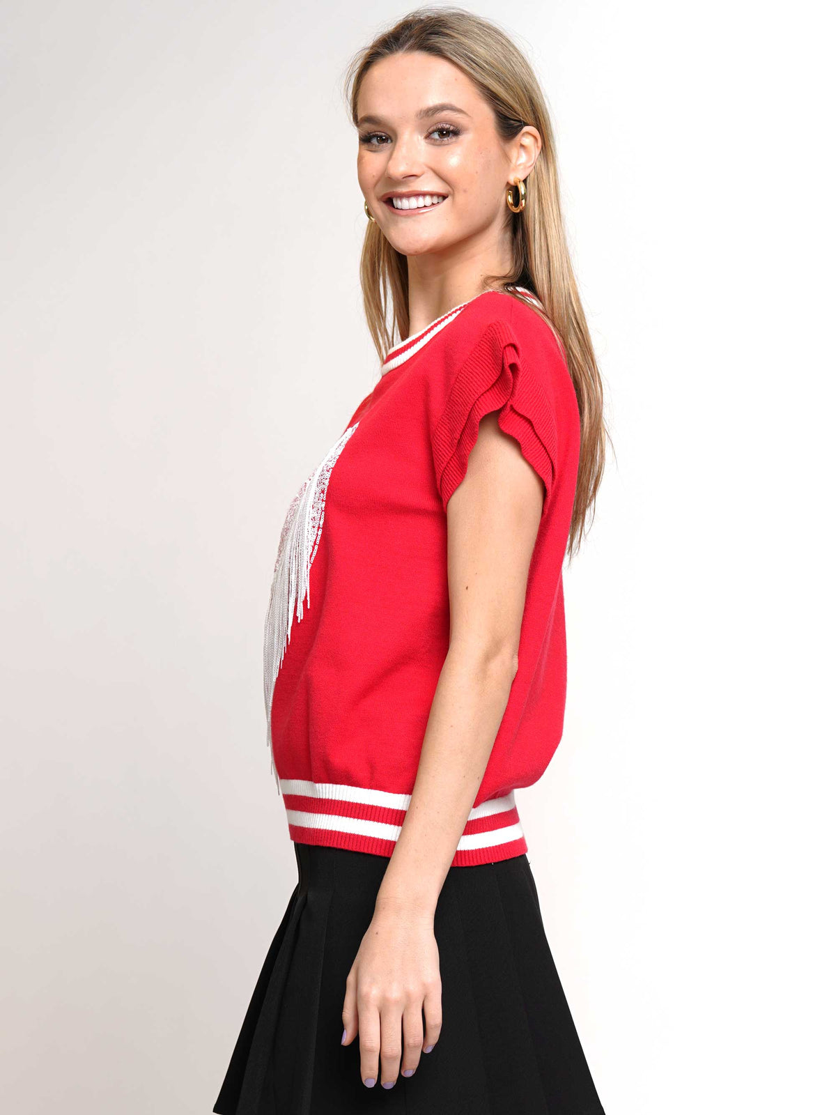 Football Fringe Sweater